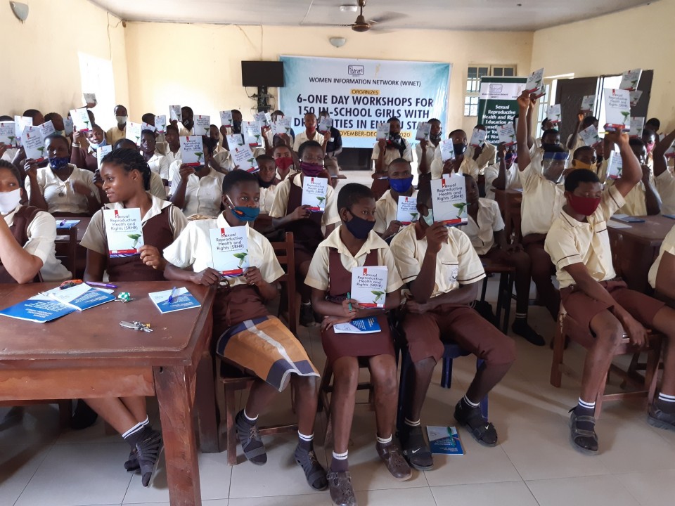 SRHR Training for students of Special Education Centre Ogbete